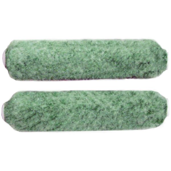 Dunn-Edwards Emerald 6 1/2 in. x 1/2 in. Knitted Polyester, Nylon & Acrylic Blend Mini Roller Cover (2-Pack)